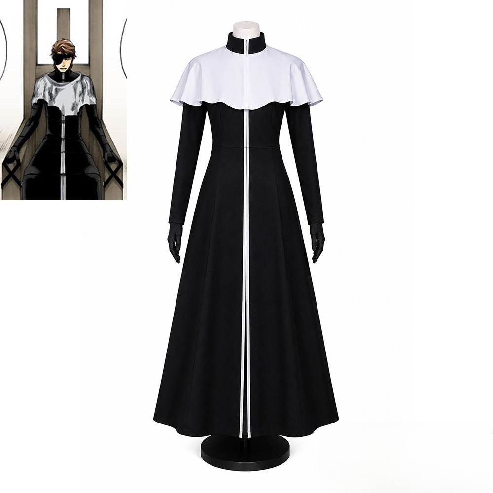 Aizen Sousuke Cosplay Costume  - Black Face Mask Pack ulasan dan harga
